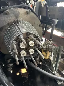 Nilfisk C3 pressure washer pump pistons exposed during industrial diesel hot pressure washer repair in Dover.